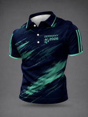 Herren-Fußballfan-Shirt mit Grafik aus Deutschland