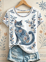 Damen-T-Shirt mit kurzen Ärmeln
