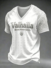 Herren-Valhalla-V-Ausschnitt-T-Shirt