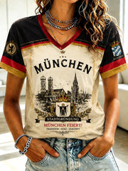 Damen-T-Shirt mit Stadtgründungsfest-Print