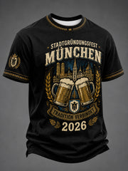 Herren-T-Shirt mit Aufdruck zum Münchner Stadtgründungsfest 2026