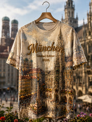 Herren-T-Shirt mit München-Stadtgründungsfeier-Print