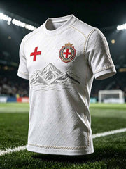 Herren-Fußball-T-Shirt mit Schweizer Motiv, lässig geschnitten