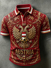 Herren-Fußballkurzarmshirt aus Österreich