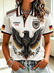 Damen-Fußballshirt mit Deutschland-Druck