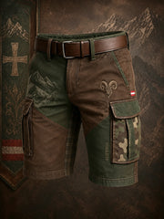 Herren-Shorts mit österreichischem Bergblumenmuster