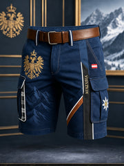 Herren-Shorts mit österreichischem Bergblumenmuster