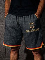 Männer Deutschland Fußball bedruckte Shorts