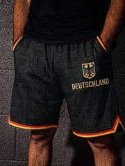 Männer Deutschland Fußball bedruckte Shorts