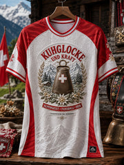 Damen-T-Shirt mit Schweizer Fußball-Lover-Art-Print
