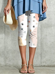 Damen-Leggings mit kunstvollem Tierdruck