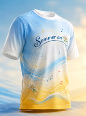 Herren-Kunstdruck-T-Shirt zum Donauinselfest
