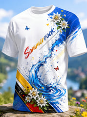 Herren-Kunstdruck-T-Shirt zum Donauinselfest