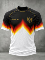 Herren-Fußballkurzarm-T-Shirt aus Deutschland