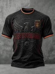 Herren-Fußball-T-Shirt mit Deutschland-Druck