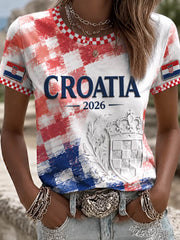 Damen-T-Shirt mit kurzen Ärmeln