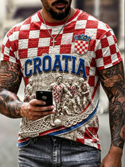 Herren-T-Shirt mit kurzen Ärmeln
