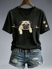 Schönes Mops-T-Shirt für Damen