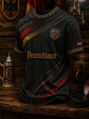 Herren-Fußball-T-Shirt mit Deutschland-Druck