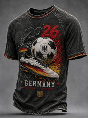 Herren-Fußballkurzarm-T-Shirt aus Deutschland