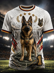 Herren-Fußball-T-Shirt aus Deutschland mit kurzen Ärmeln