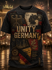 Herren-T-Shirt zum Tag der deutschen Einheit mit kurzen Ärmeln