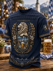 Herren-Oktoberfest-T-Shirt mit kurzen Ärmeln