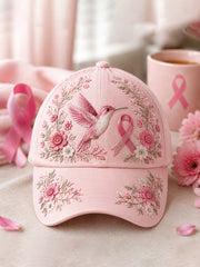 Unisex-Hut mit rosa Brustkrebs-Print