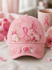 Unisex-Hut mit rosa Brustkrebs-Print