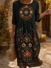 Frauen polnisches Leinen kleid aus Baumwolle