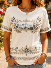 T-Shirt mit Kunstdruck zur österreichischen Frauenkultur