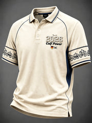 Herren-Retro-Off-White-Poloshirt im deutschen Radsport-Design, lässig, 2026