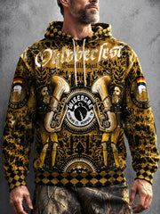 Herren Retro Deutsches Oktoberfest Print Casual Kapuzen Sweatshirt