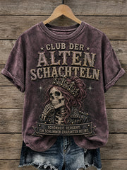 Lässiges T-Shirt für Damen mit witzigem Slogan-Print