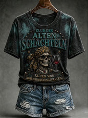Lässiges T-Shirt für Damen mit witzigem Slogan-Print