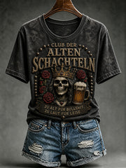 Lässiges T-Shirt für Damen mit witzigem Slogan-Print