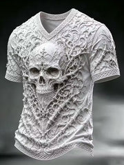 Retro-Dark-Punk-Kunstdruck-Lässiges T-Shirt