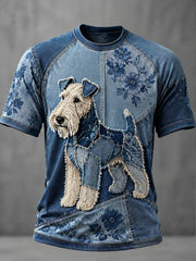 Herren Wire Fox Terrier Kurzarm T-Shirt