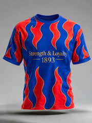 Herren-T-Shirt mit Kunstdruck und kulturellen Elementen des FC Basel