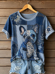 Kurzarm-T-Shirt für Damen
