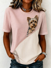 Frauen reizendes Yorkshire Terrier T-Shirt