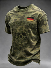 Kurzarm-T-Shirt für Männer mit Veteranen-Memorial-Grafik druck