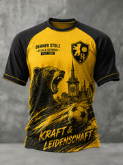 Grafik-Raglan-T-Shirt mit kurzen Ärmeln zum Jubiläum des Herrenfußballclubs