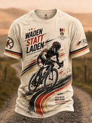 Herren-T-Shirt mit kurzen Ärmeln im Stil der deutschen Radfahrkultur