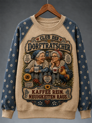 Damen-Sweatshirt mit humorvollem Spruch und Raglanärmeln