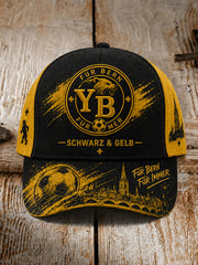 Herrenmütze mit Fußballmotiv
