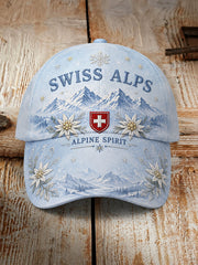 Alpen-thematisierter Gedenkdruck-Hut