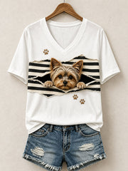 Süßes Yorkshire-Terrier-T-Shirt für Damen