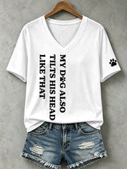 Frauen mein Hund neigt auch seinen Kopf wie dieses T-Shirt