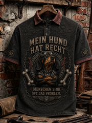 Herren-Humoristisches Slogan-Kurzarm-Shirt